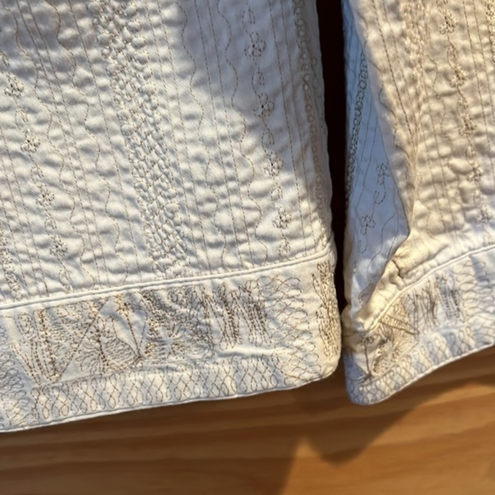 Chico's Cream Textured Open-Front Jacket 🧥 - Picture 3 of 4